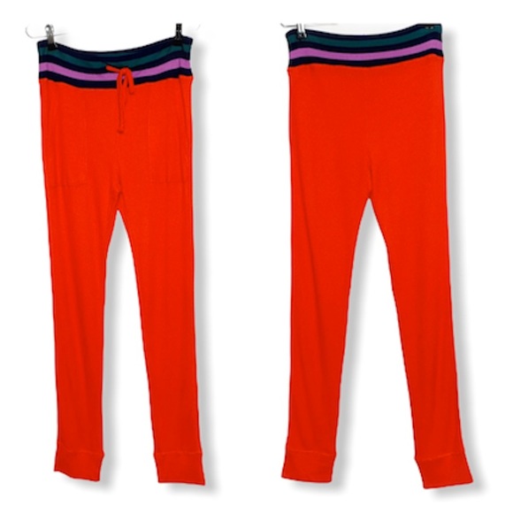 NWOT Aerie Red Jogger Pants With Pockets - Picture 2 of 9